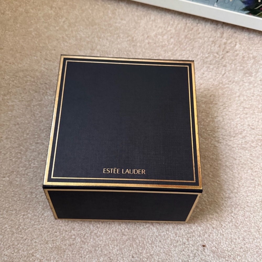 Estée Lauder Black and Gold Gift Box